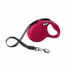 Laisse pour Chien Flexi New Classic 5m Rouge Taille S