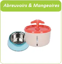 abreuvoirs et mangeoire pour chat